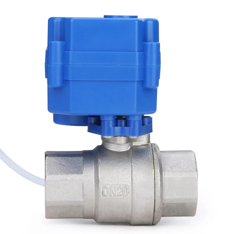 U.S. Solid Motorized Ball Valve- 3/4" Stainless Steel Ball Valve with Full Port, 9-24V AC/DC and 2 Wire Auto Return Setup - Image 5